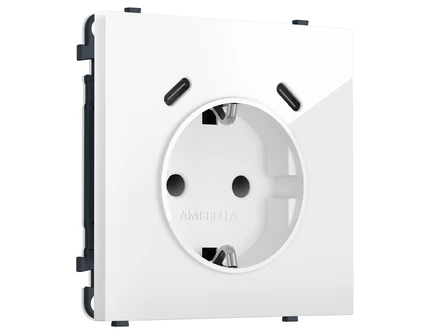 Розетка с/з со шторками Ambrella Volt SIGMA MS110510