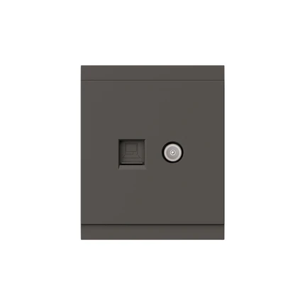 Розетка интернет RJ-45 + TV Kranz SETE KR-79-0721-3