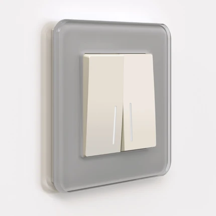 Выключатель двухклавишный с подсветкой Werkel W1120162 4690389184673