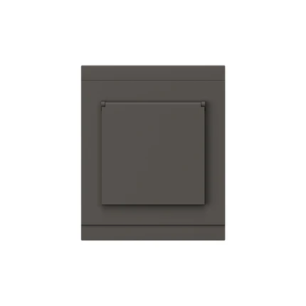 Розетка с/з со шторками и крышкой Kranz SETE KR-79-0728-3