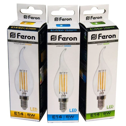 Светодиодная лампа Feron 5W 550Lm 4000K E14 25576
