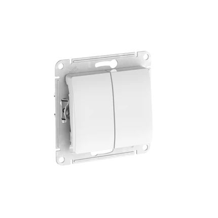Переключатель двухклавишный Systeme Electric GLOSSA GSL000165S