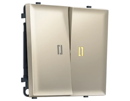 Выключатель проходной двухклавишный с подсветкой Ambrella Volt SIGMA MS544030