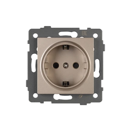 Розетка с/з SCT-MEU1-PL-GD-V Arlight 049817