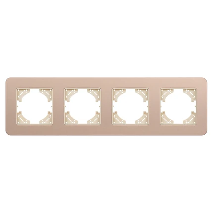 Рамка на 4 поста FRM-AKIRY-SFAL-4-GD Arlight 049745
