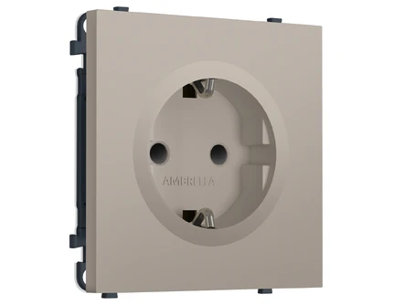 Розетка с/з со шторками Ambrella Volt SIGMA MS367010