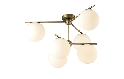 Потолочная люстра Crystal Lux FELIZ SP-PL6 BRONZE/WHITE