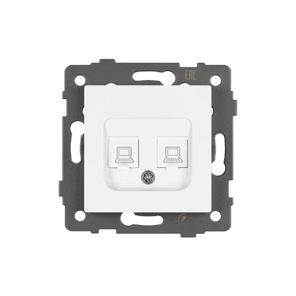 Розетка интернет RJ-45 SCT-MPC2-PL-WH-V Arlight 049854