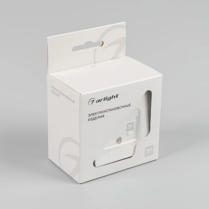 Розетка интернет RJ-45 SCT-MPC2-PL-WH-V Arlight 049854