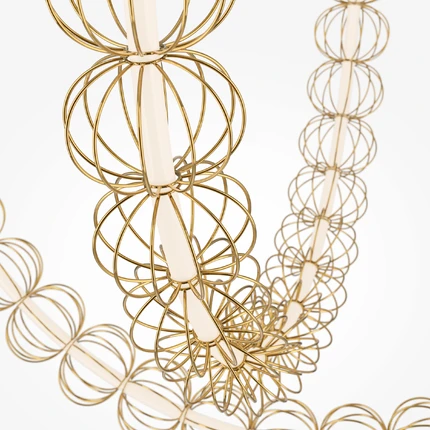 Подвесная люстра Maytoni GOLDEN CAGE MOD216PL-L42G3K