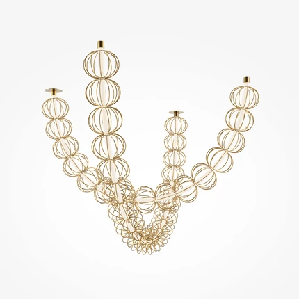 Подвесная люстра Maytoni GOLDEN CAGE MOD216PL-L42G3K