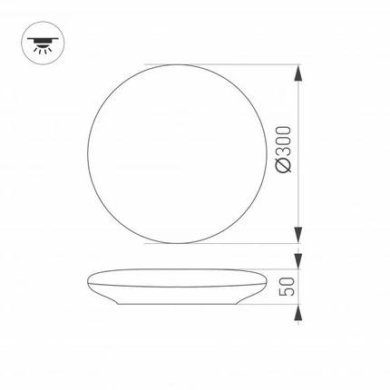 Потолочный светильник CL-FRISBEE-MOTION-R300-18W Arlight 030162