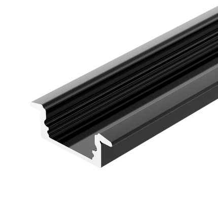 Профиль для лент LINE-2308-F-2000 ANOD BLACK Arlight 040301