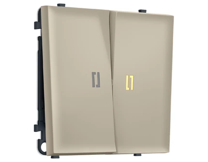 Выключатель двухклавишный с подсветкой Ambrella Volt SIGMA MS344010