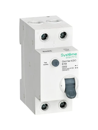 Выключатель автоматический дифференциального тока Systeme Electric CITY9 SET C9D36610