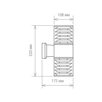 Уличный настенный светильник Elektrostandard STRADA 1407 Techno 4690389067679
