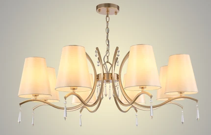 Подвесная люстра Crystal Lux RENATA RENATA SP8 GOLD