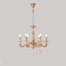Фото подвесные люстры ELIZABETH SP6 BRASS