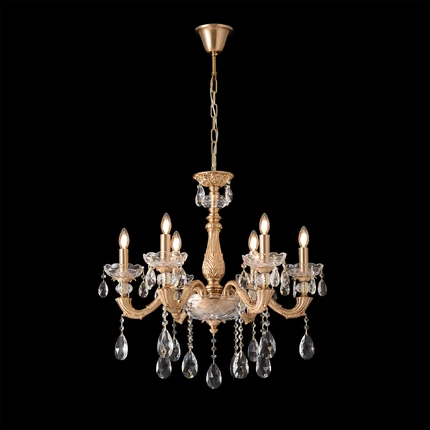 Подвесная люстра Crystal Lux ELIZABETH SP6 BRASS