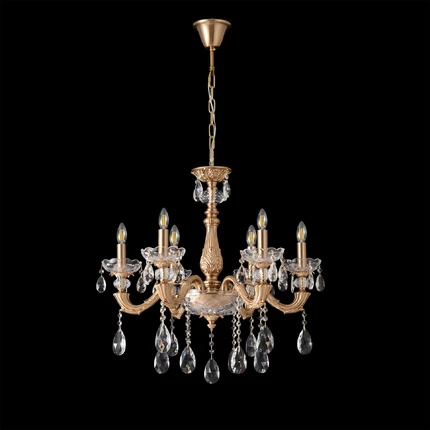 Подвесная люстра Crystal Lux ELIZABETH SP6 BRASS