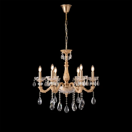 Подвесная люстра Crystal Lux ELIZABETH SP6 BRASS