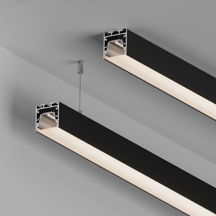 Профиль для лент LINE-3535-TRAY-3000 BLACK Arlight 062196