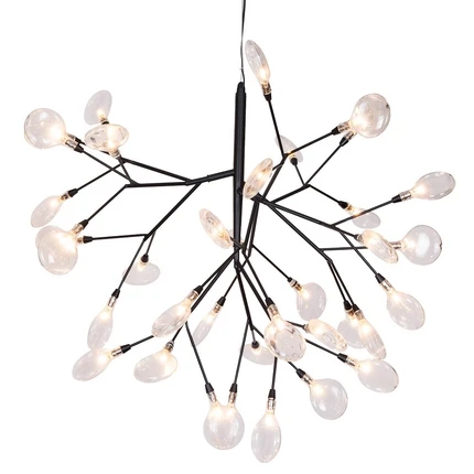 Подвесная люстра Crystal Lux EVITA EVITA SP36 BLACK/TRANSPARENT