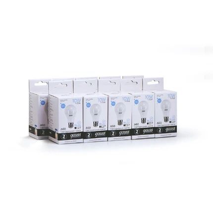 Светодиодная лампа Gauss A60 10W 950Lm 6500K E27 23230