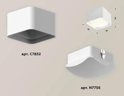 Точечный накладной светильник Ambrella light TECHNO XS7832022