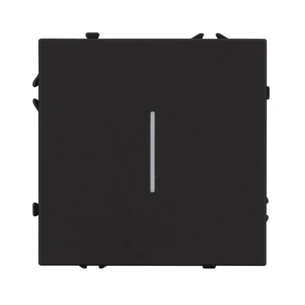 Выключатель звонковый с подсветкой NOBE SWT-MKR1-SFPL-L-BK Arlight 061734(1)