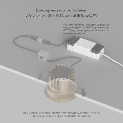 Точечный встраиваемый светильник Denkirs SHINE GLOW DK2431-DN