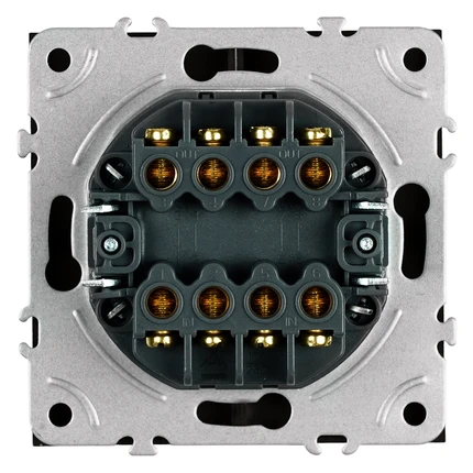 Переключатель перекрестный двухклавишный Stekker ЭМИЛИ 50166