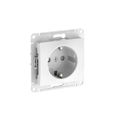 Розетка с/з со шторками Systeme Electric GLOSSA GSL000145S