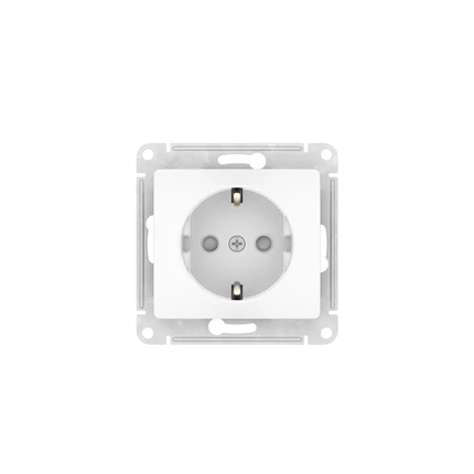 Розетка с/з со шторками Systeme Electric GLOSSA GSL000145S