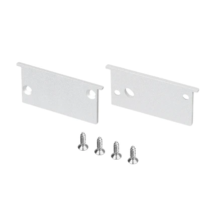 Комплект заглушек для SL-SL-BEVEL-W32-F серебристых (2шт) Arlight 063942