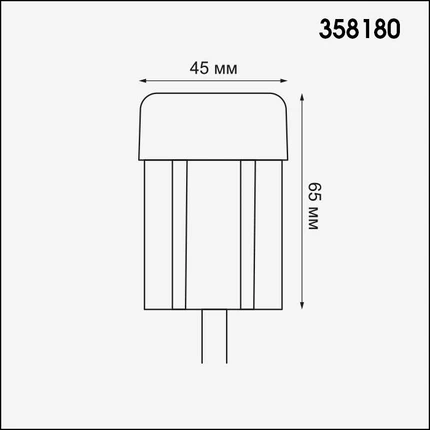 Уличный модуль для артикулов 358182-358184 Novotech Nokta 358180