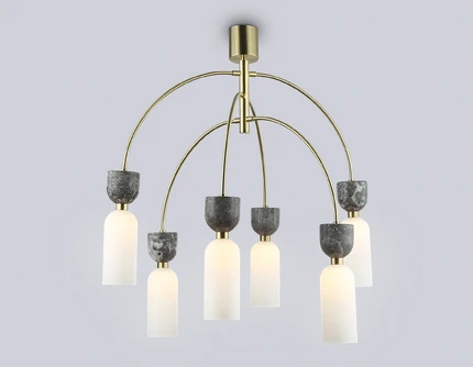 Люстра на штанге Ambrella light CERAMO MODERN LH53333