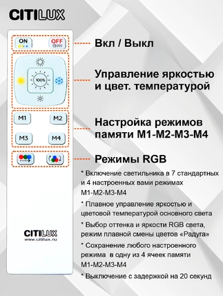 Потолочный светильник Citilux СИМПЛА CL714K330G
