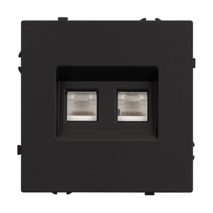 Розетка интернет RJ-45 SCT-MPC2-SFPL-BK Arlight 054313(1)