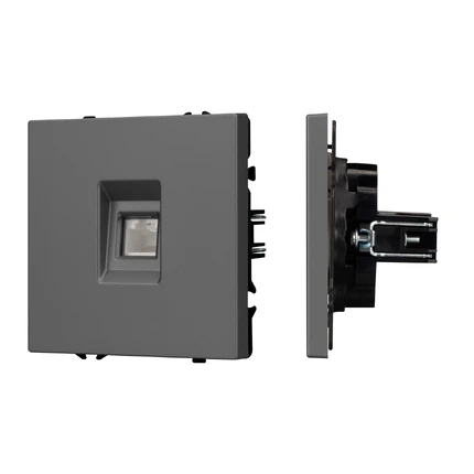 Розетка телефонная RJ-11 SCT-NOBE-MTL1-SFPL-GR Arlight 054303