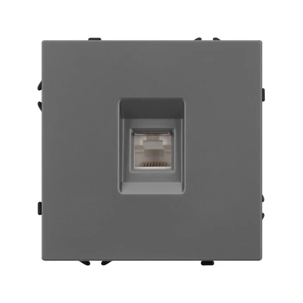 Розетка телефонная RJ-11 SCT-NOBE-MTL1-SFPL-GR Arlight 054303