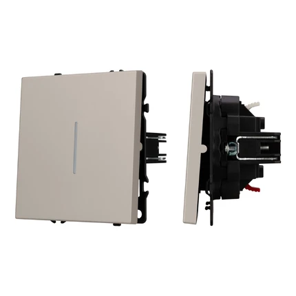 Выключатель кнопочный с подсветкой LED SWT-NOBE-MKR1-SFPL-L-CA Arlight 061783
