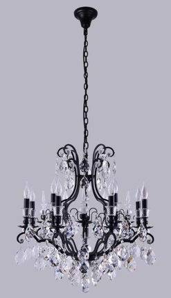 Подвесная люстра Crystal Lux MAGNIFICO MAGNIFICO SP13 BLACK/TRANSPARENT