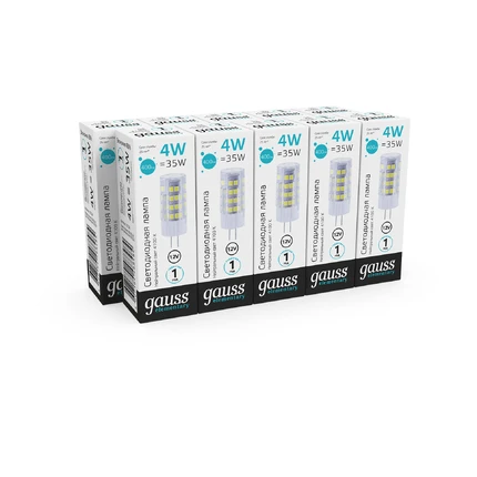 Светодиодная лампа Gauss ELEMENTARY 4W 400Lm 4100K G4 10724