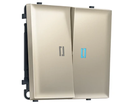 Выключатель двухклавишный с подсветкой Ambrella Volt SIGMA MS544020