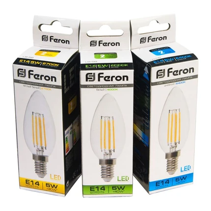 Светодиодная лампа Feron 5W 530Lm 2700K E14 25572