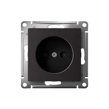 Розетка без заземления со шторками Systeme Electric ATLASDESIGN ATN001049S