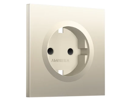 Лицевая панель для розетки с/з со шторками Ambrella Volt SIGMA SP5470