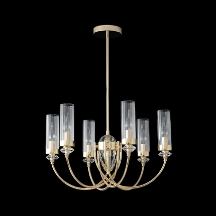 Люстра на штанге Crystal Lux SECRET SP6 GOLD