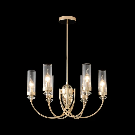 Люстра на штанге Crystal Lux SECRET SP6 GOLD